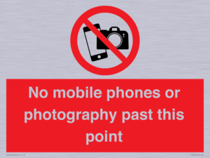 No mobile phones or photography past this point
